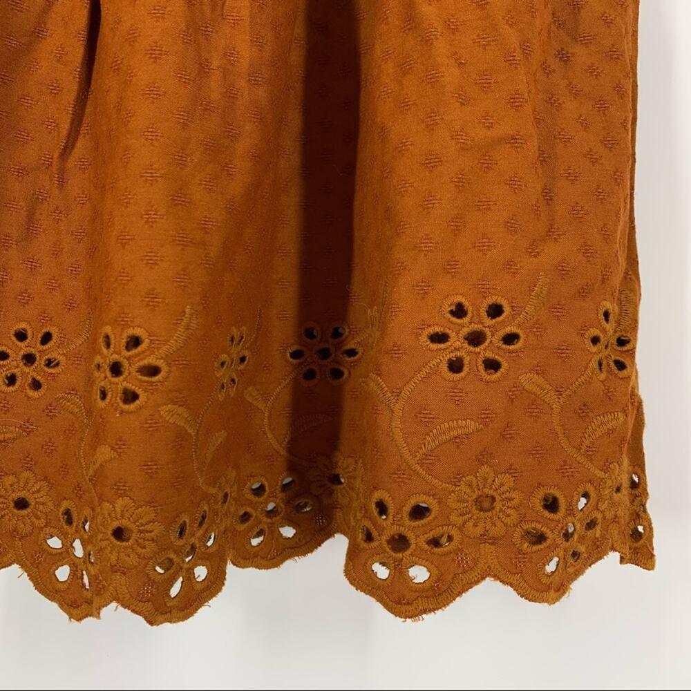 Universal Thread Cotton Peasant‎ Dress Brown Size Small NWT - Picture 8 of 9